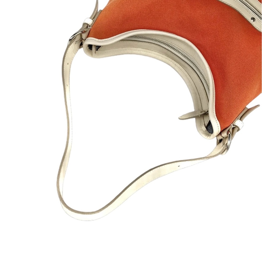 Burberry Orange Canvas and Leather Medium Shoulder Hobo bag - Picture 5 of 10